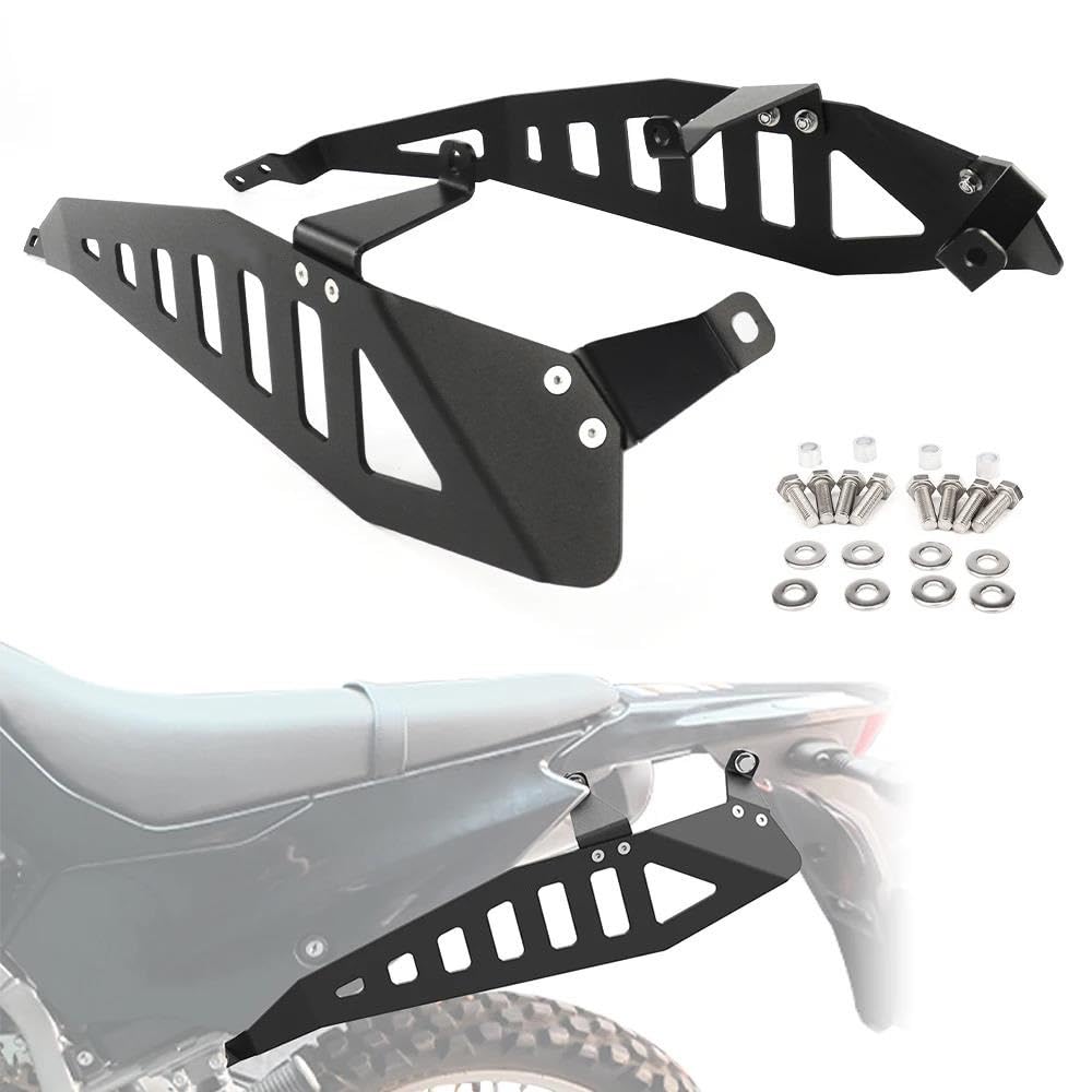Portaequipajes Cajas Moto para KLX230 2019-2025 Portaequipajes Lateral Motocicleta Soporte De Montaje Barra Alforjas