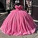Yifanier Glitzerndes Quinceanera-Kleid mit Perlen und Schleppe bauschiges Ballkleid glitzernde Lange Ballkleider süße 15-16-Kleider MT007