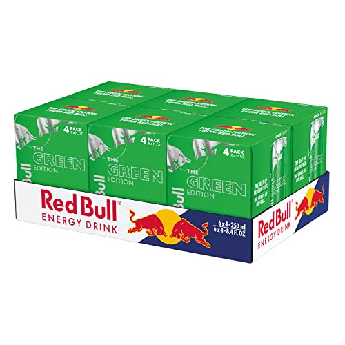 Image of Red Bull Green Edition Dragon Fruit Energy Drink, 8.4 Fl Oz, 24 Cans (6 Packs of 4)