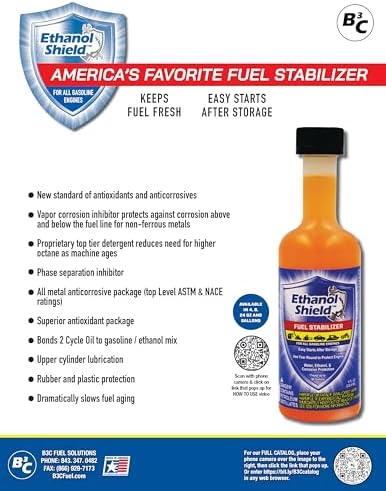 Fuel Stabilizer 1 Gallon (128 oz) Prevents Corrosion - Gasoline Treatment That Protects Fuel System- Fuel Saver - Treats up to 1280 Gallons.