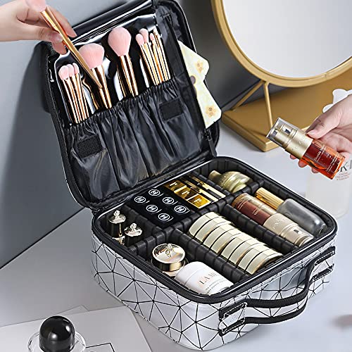 Amzeeniu Kosmetiktasche Portable Make-up-Tasche Große Kapazität Wasserdicht Schminktasche Reise Kosmetik Tasche… – Bild 6