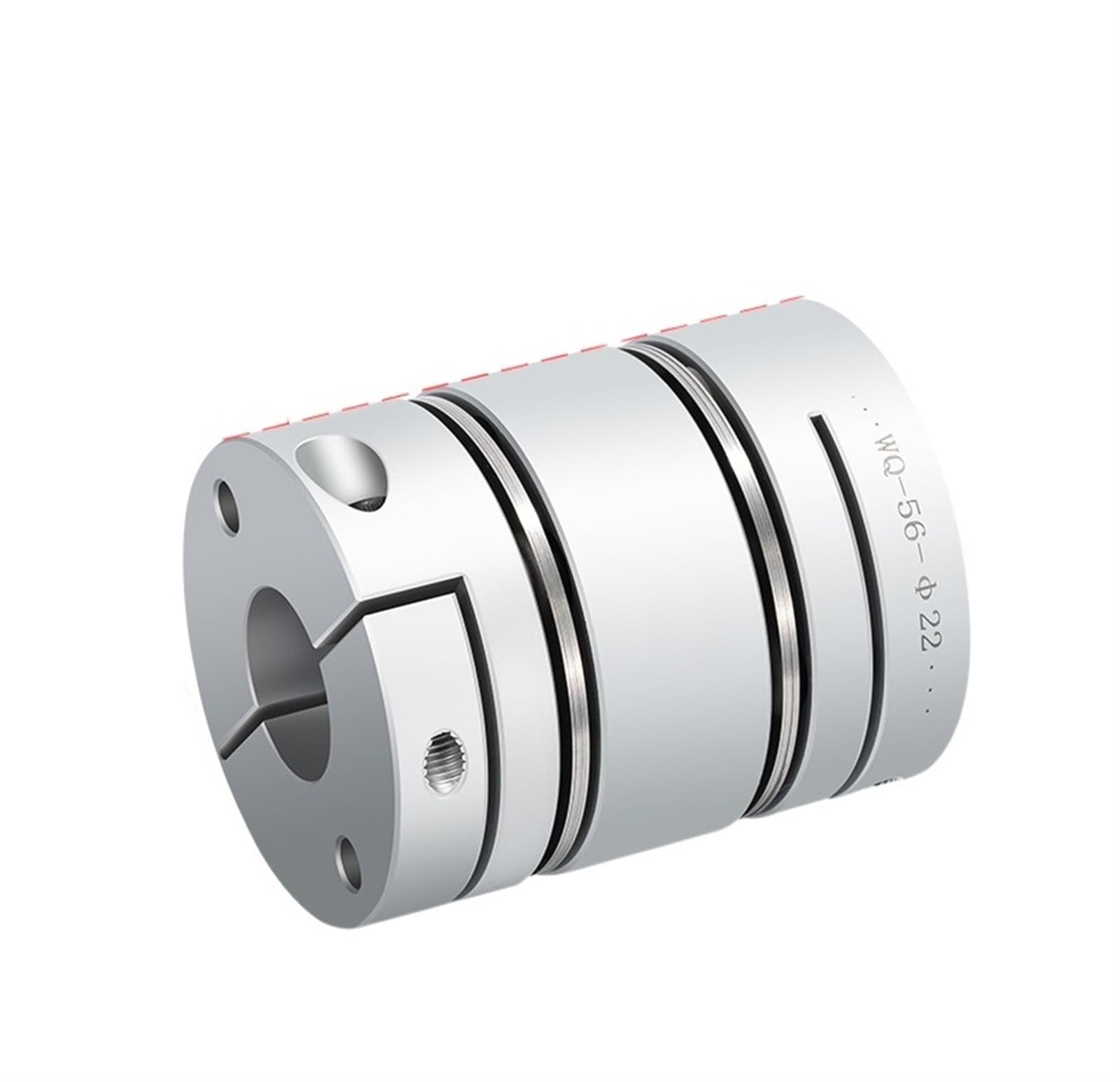 Rigid Coupling,Stainless Steel Rigid Coupling 1pcs D39L64 Aluminum Alloy Double Diaphragm Coupling Elastic Connector Ball Screw Motor Encoder Computer(10X14)