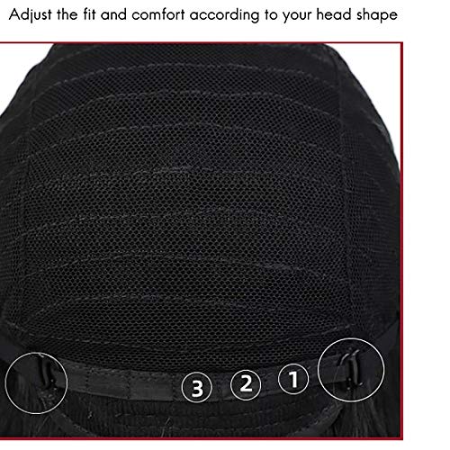 Carhar Peruca frontal renda ondulada, ondulada, natural, ondulada, brasileira, pré-colhida