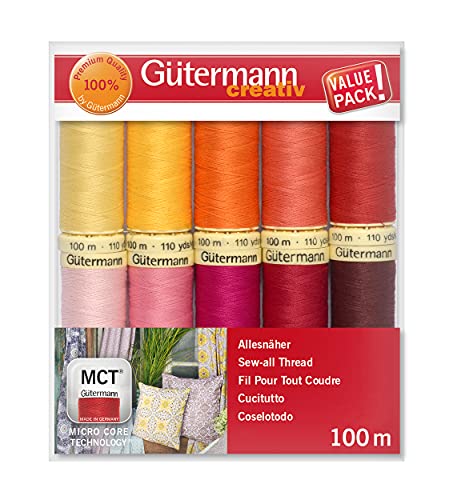 Gutermann Set de Hilos: Sew-All: 10 x 100 m: Colores Brillantes miniatura 2
