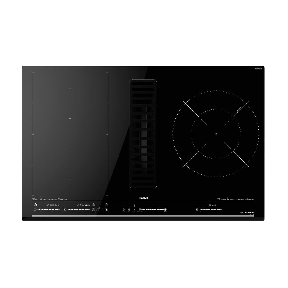 Teka MasterSense Air AFC 87628 MST płyta indukcyjna FullFlex, ze zintegrowanym okapem i strefą paelli, 4 strefy, 8 bezpośrednich funkcji, system sterowania MultiSlider Touch Control i funkcją Fresh
