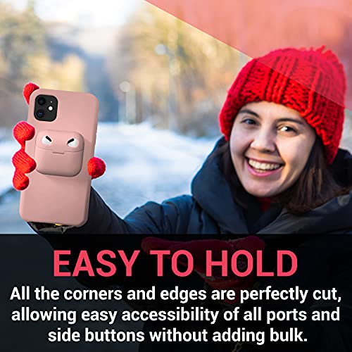 Comforthurry Iphone Case With Airpod Holder On The Back- Compatible With Iphone 11 Pro, Iphone 11, Iphone 8, Iphone Se, Airpods Pro And Airpods (Pink, Iphone Se-8/Airpods Pro) #TOP6