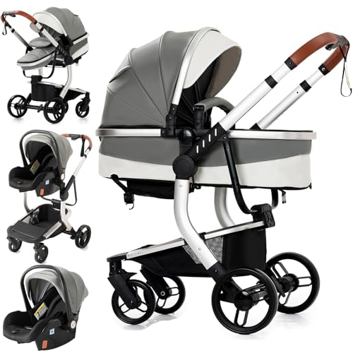 Reenborn Passeggino Trio 3 in 1 (Modello 518 Grey)