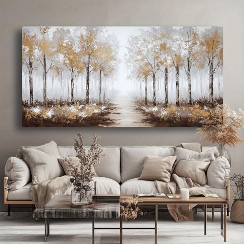 Tableau mural design salon et chambre - Impression sur toile style abstrait moderne 75x150 - 2