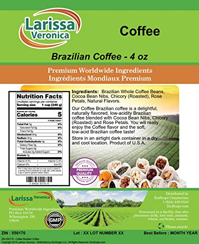 Coffee Brazilian Coffee (Gourmet, Natural, En Grano) 4 oz miniatura 2