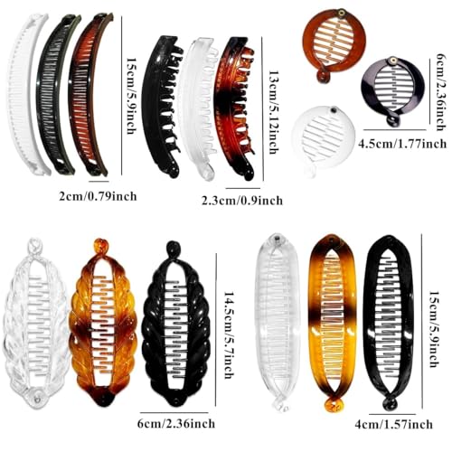 Set de 15 Pinzas para Cabello con Forma de Banana Retro miniatura 3