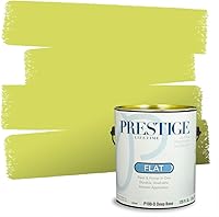 Vista 191 de PRESTIGE Pinturas de pintura exterior e imprimación en uno, 1 galón, plano, combinación comparable de Benjamin Moore* Manzanilla*