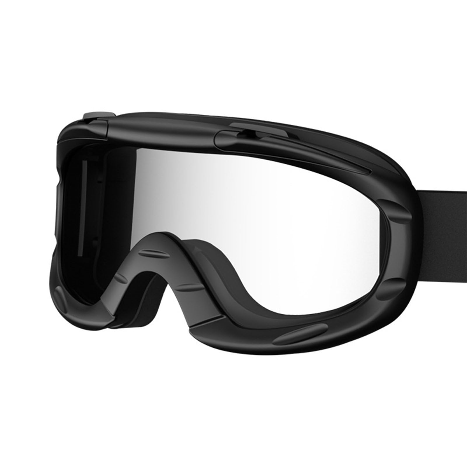 Buxuaaaa Boys Black Through Weight Windproof Kids Riding Goggles With Adjustabe Elastic Strap For Girl Outdoor Riding Skateboarding Ventilated Motorbike Goggles