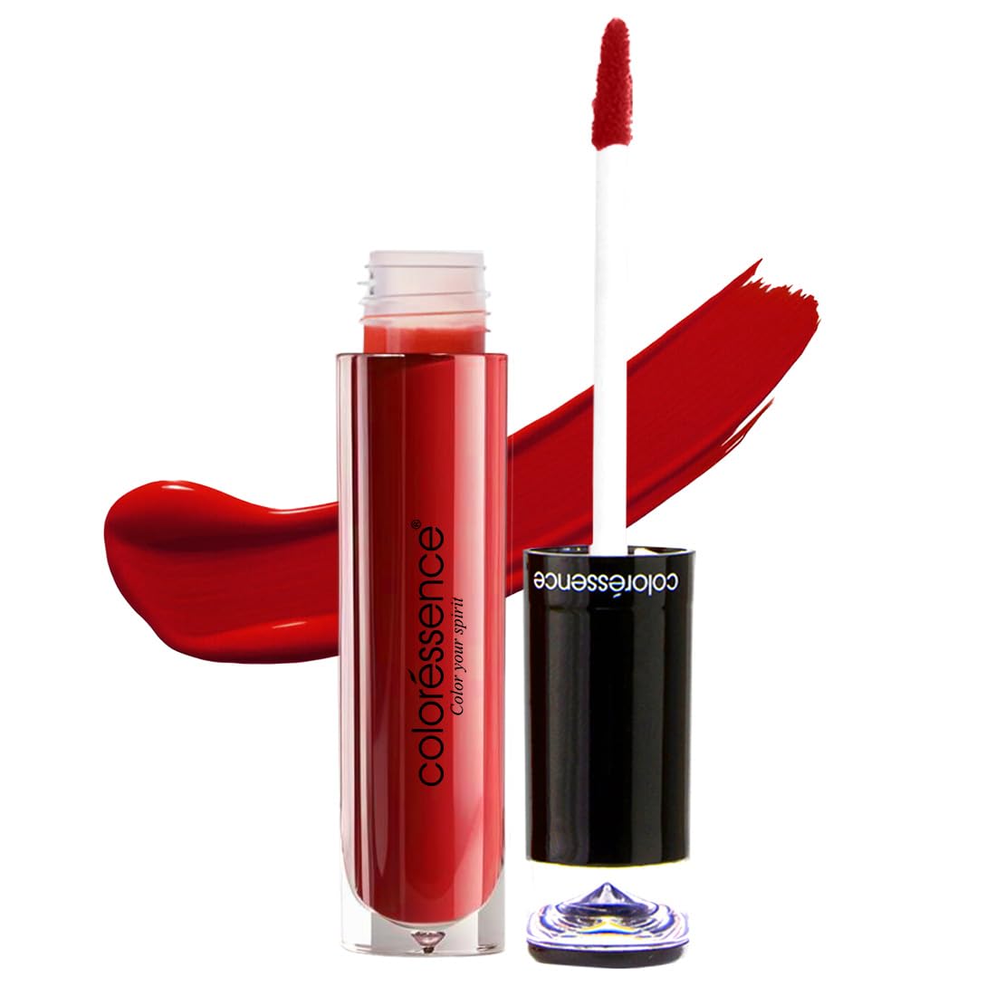 Coloressence Liquid Transferproof Lipstick Lipstay Lip Color, Matte Finish, 4ml (Red Chilly) | Waterproof | Lasts Upto 12 Hours | Fadeproof | Hydrating Formula | Highly Pigmented