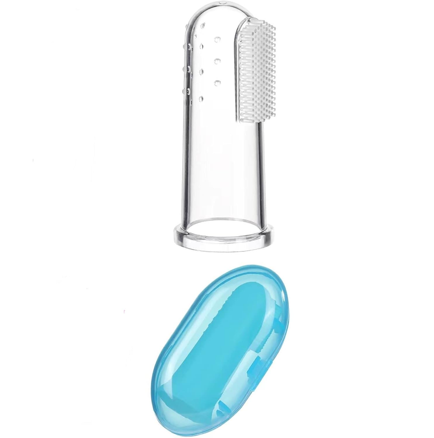 Baby Finger Toothbrush for Training Teething - Infant & Toddles & Lids Teeth Brush Soft Babies Toothbrushes Oral Cleaning Massager to Train Your Child Healthy Oral Habits (Pack of 1)-image-9