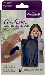 Relaxus ACU Sooth Acupressure 2GO. Tension Relief Wearable – Supporting Acupressure Relaxation, Stress Alleviation, Tension Relief, Headache or Insomnia. Anywhere, Anytime