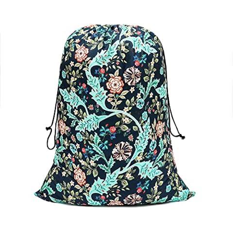 Obal William Morris Laundry Bag Foldable Designer Storage Bags With Drawstring Heavy Duty Clothes Washing Bags For Home Dorm Travel, Extra Large Wilhelmina 30" x 35" Cover