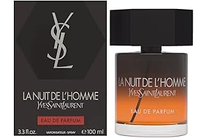 La Nuit De L'Homme Eau de Parfum for Men (New 2019 Launch), 3.3 oz.