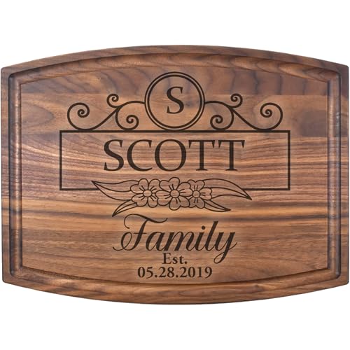 Tabla de cortar rectangular de madera personalizada miniatura 1