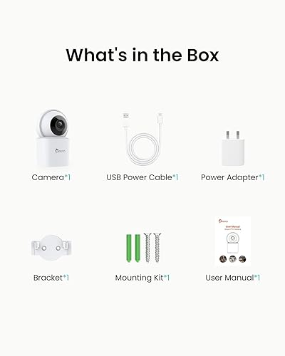 Miniatura 8 de Cámara de seguridad interior 3K, cámara de monitor para bebémascota, panorámica e inclinación de 360 para seguridad del hogar, WiFi de 2.45GHz,