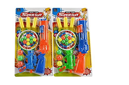 SUPER GUN SERIES GUNS WITH FOAM BULLETS & BALLS FOR KIDS-PACKET