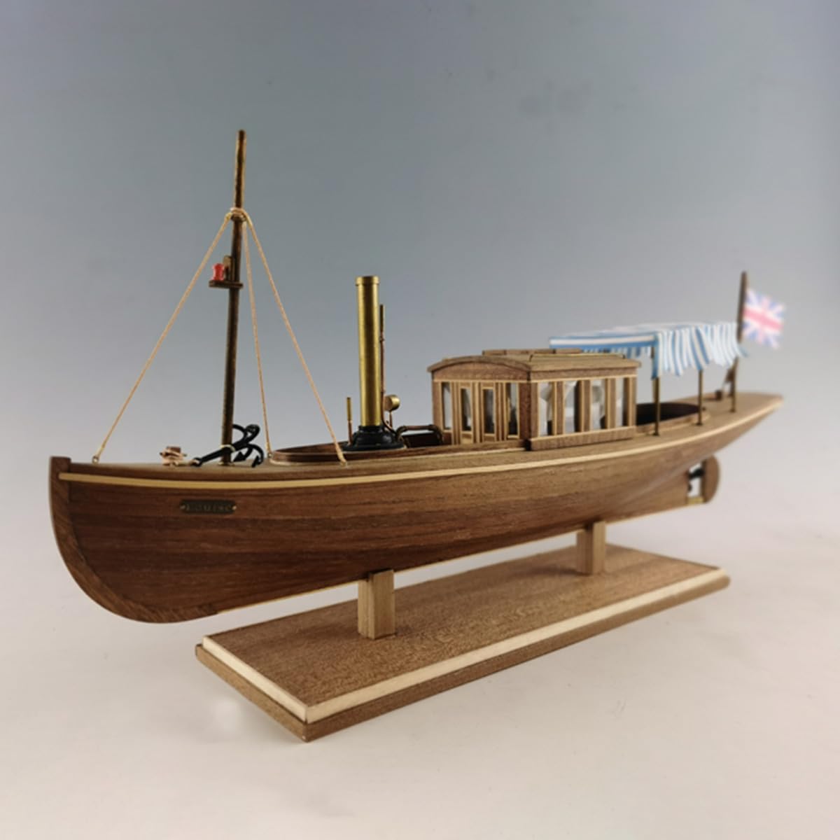 Schiff 3D Holzpuzzle Erwachsene, 1/26 Dampfschiff 3D Holz Modell Bausatz, 3D Holzpuzzle Segelschiff Steampunk Schiff 3D Puzzle Holz, Handwerk Spielzeug Geschenk -KIT