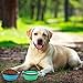 SLSON Collapsible Bowl with Cover Lids,2 Pack Dog Travel Bowls Portable Foldable...