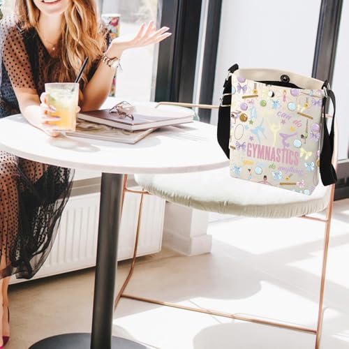 FUSTMW Gymnastics Crossbody Bag Gymnast Gifts for Gymnastics Lovers Gymnastics Merchandise Gymnastics Inspirational Gifts4