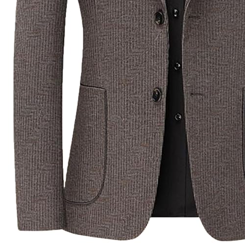 Men's Tweed Blazer Sport Coat Jacket Slim Fit Business Luxury Suit Jacket Casual Wedding Groomsmen Prom Suit3