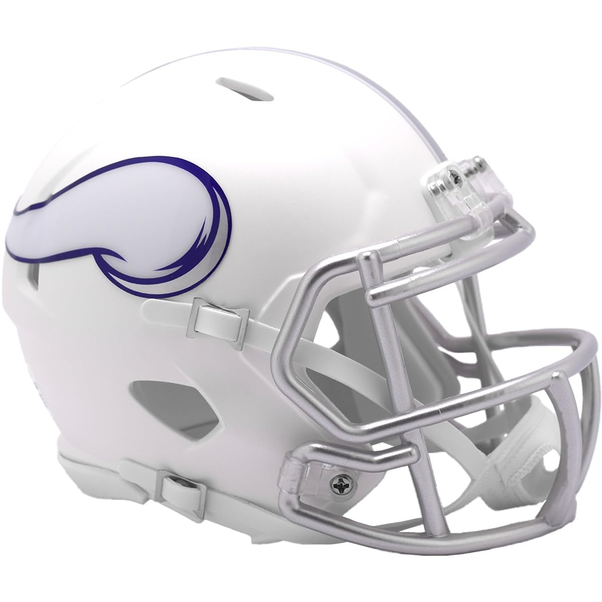 Riddell Minnesota 2024 Speed Revolution Mini Football Helmet - White - Collectible - Unisex - Mini Helmet - Sports/Football