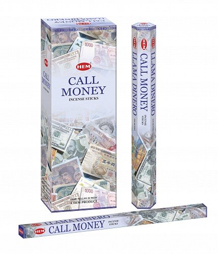 HEM Call Money - Box of Six 20 Stick Tubes, 120 Sticks Total Incense