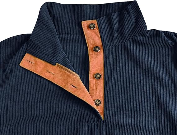 Whitecloths Life Clothing Men Vintage Sweatshirt, Substantial Men's Vintage Knit Print Zip-up Sweatshirt (A,L)2