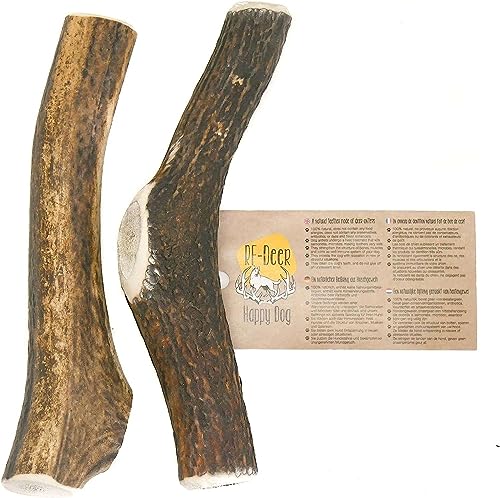 RF-DEER Set of Natural Antler Chews for Dogs, 90 g (Pack of 2)