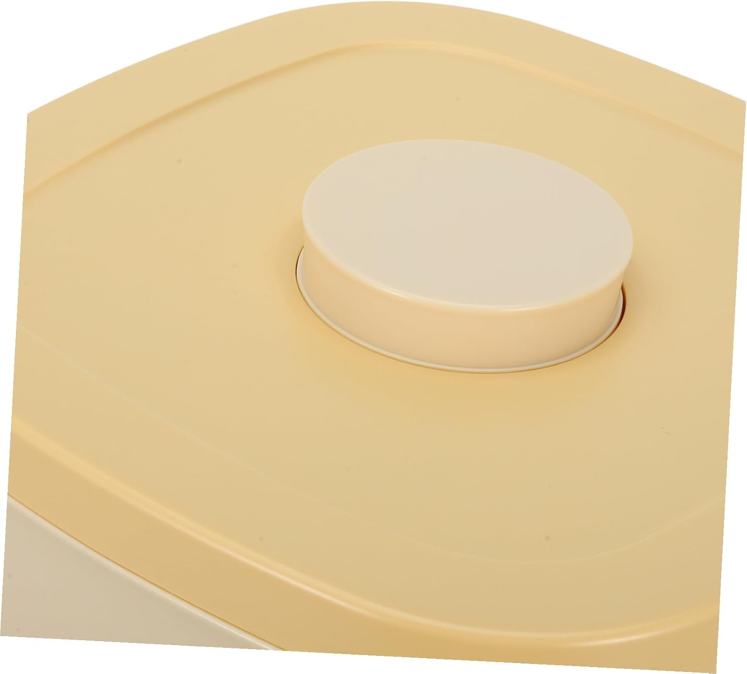 Small Yellow Airtight Pet Food Storage Bin for Cat and Dog Food Vacuum-sealed Grain Container with Moisture-proof Lid for Home Use