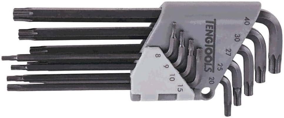 Teng Tools 9ピース折りたたみ送信セット（1479Tx）六角キー - 1479TX