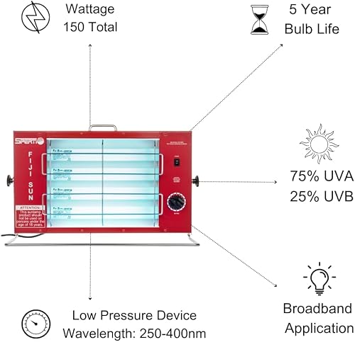 Miniatura 4 de Sperti Fiji SUN lámpara de bronceado parte superior de mesa