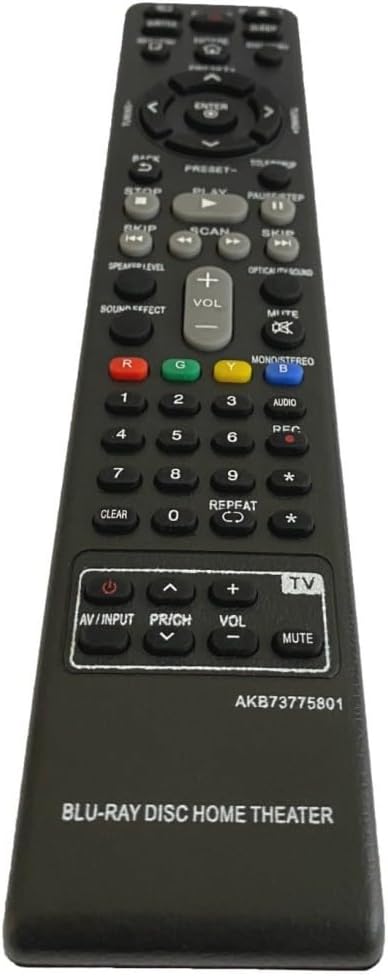 AKB73775801 Blu-Ray/Home Theater System Remote Control, Compatible for LG Blu-Ray/Home Theater System, Wireless Range 5-10m, Replace Part Number: BH5140, BH5140S, BH5140SF0, BH6430