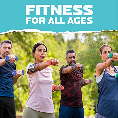 Image of Yes4All Neoprene Coated Dumbbell Hand Weight Sets of 2 - Multiple Weight Options with 15 Colors, Anti-roll, Anti-Slip, Hexagon Shape