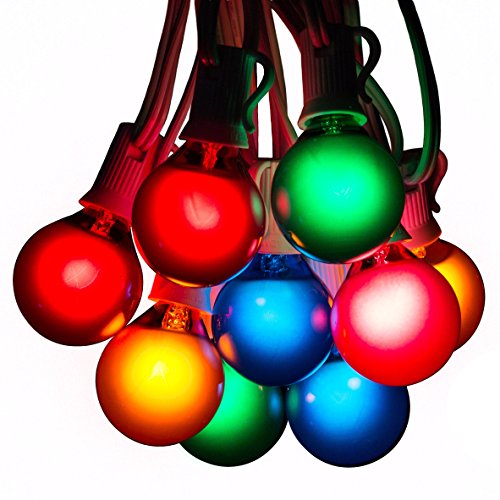 Hometown Evolution Satin Pearl Outdoor Globe String Lights #TOP18