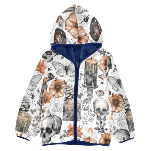 CHIFIGNO Zip up Hoodie for Boys Printed Boys Jackets Winter Coats for Boys with Pockets for Toddler and Kids