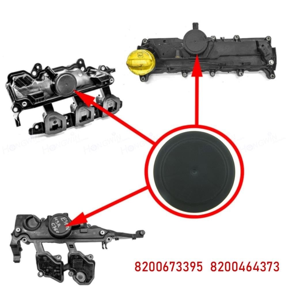 Cache Culbuteurs Couvercle Et Membrane De Tube Retour D'huile Pour Trafic Pour Vivaro Pour Laguna 2.0 Dci 8200836881 Bpz-Re-005 8200673395 1104600q1e(1 pcs Cover)