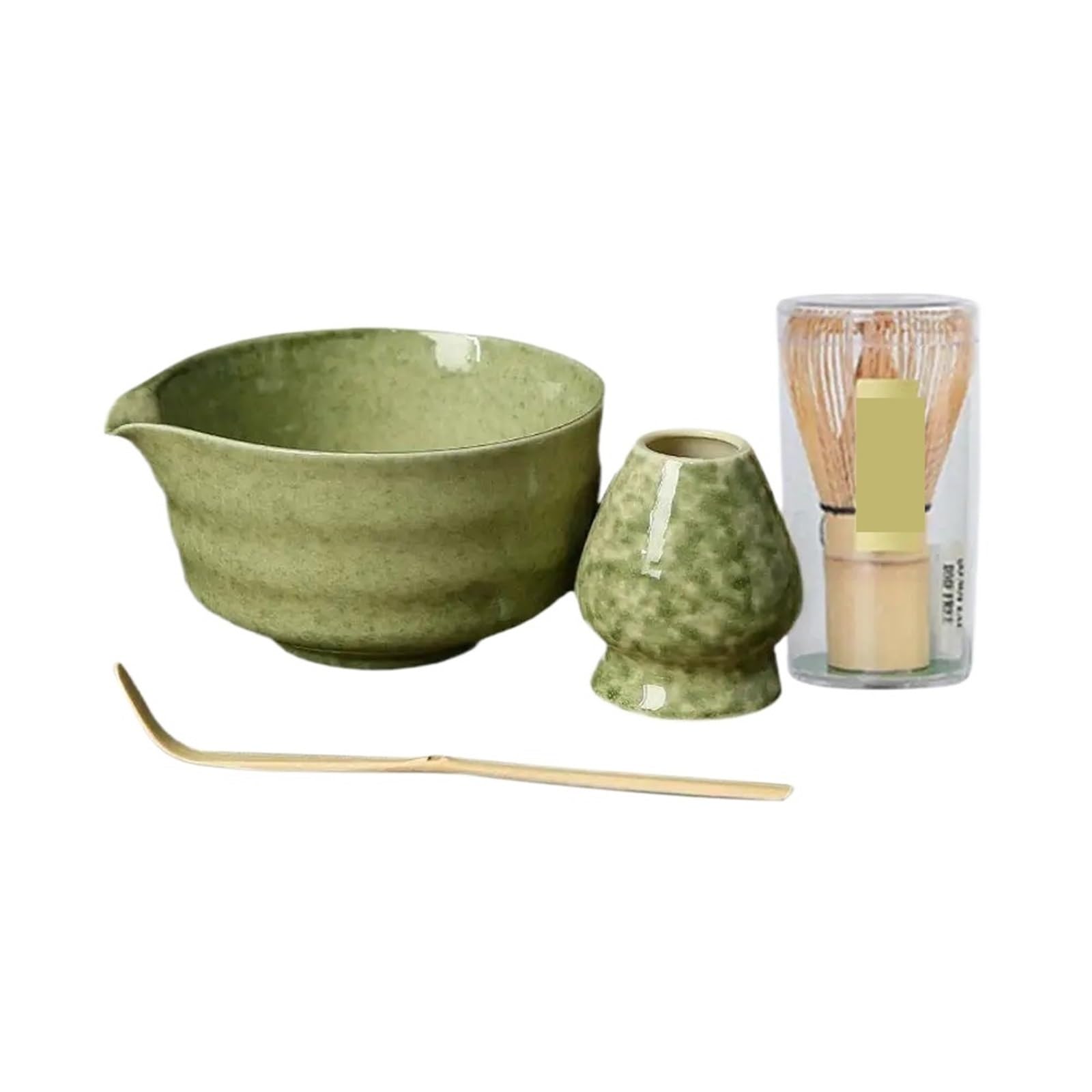 Matcha Tee Set 4 Teile/satz Keramik Matcha Box Tee-Set Mit Schneebesen Und Schüssel Prächtige Grinder Pinsel(A)