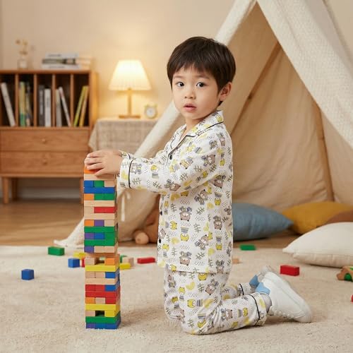 Image of CLAP Kids Cotton Printed Full Sleeves Night Suit