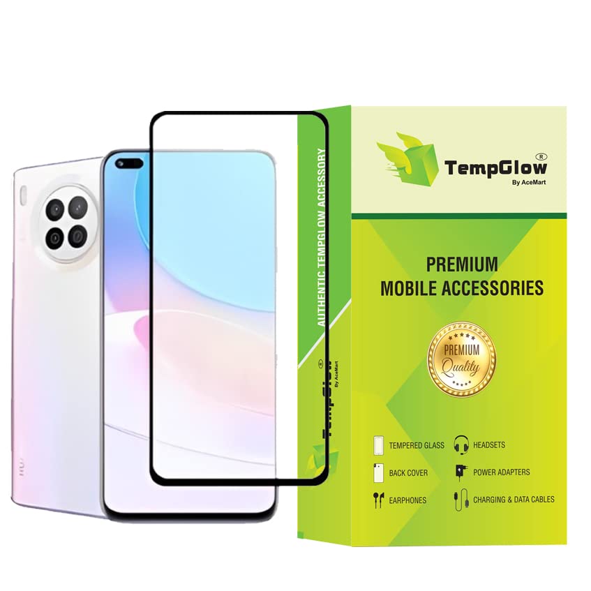 Image of Screen Protector for Huawei Honor Nova 8i (Black) Tempered Glass Edge-to-Edge 6D Screen Guard With Installation Ki