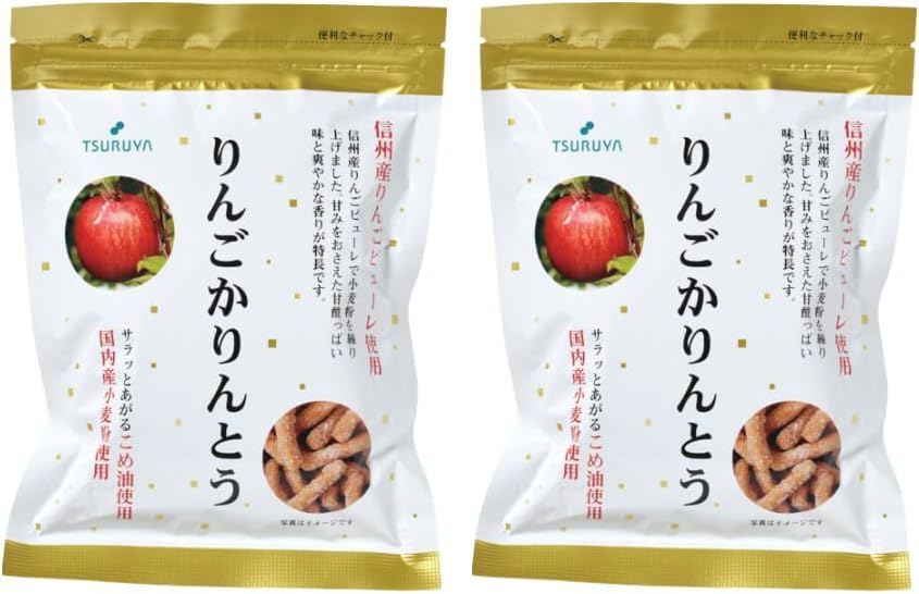Amazon | ツルヤ りんごかりんとう 100g×2袋 信州限定 | Fame
