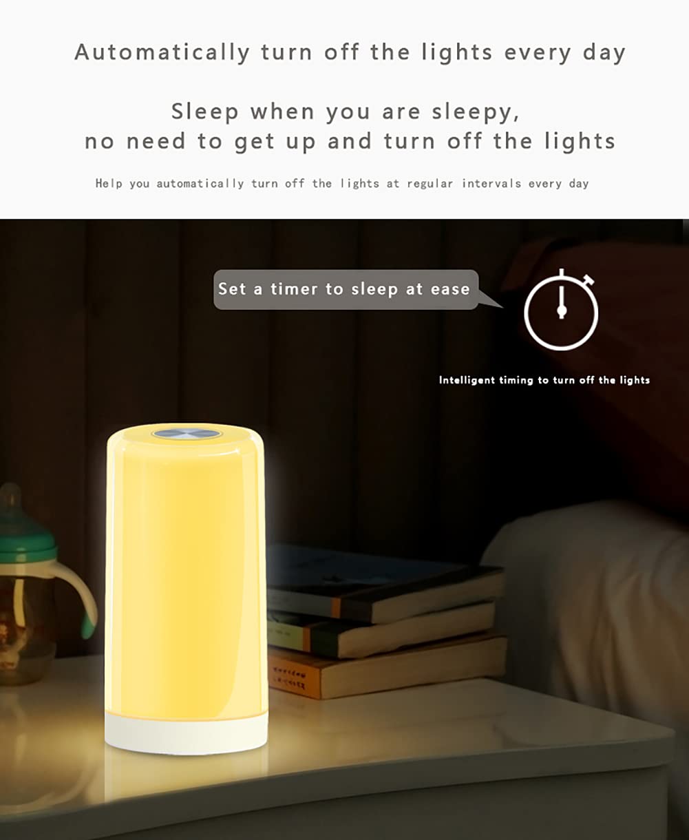 Luci da notte per la cameretta dei bambini, Tuya Smart WiFi Charging Touch Night Light, luci per camera da letto, lampade da comodino, lampada da tavolo, lampada da tavolo, lampada tattile,