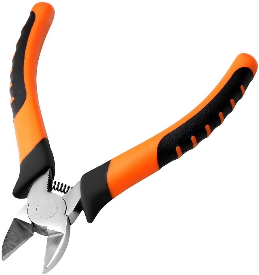nuosen 6 inch Precision Wire Cutters, Metal Side Cutters Diagonal Plier for Craft Wire, Jewelry