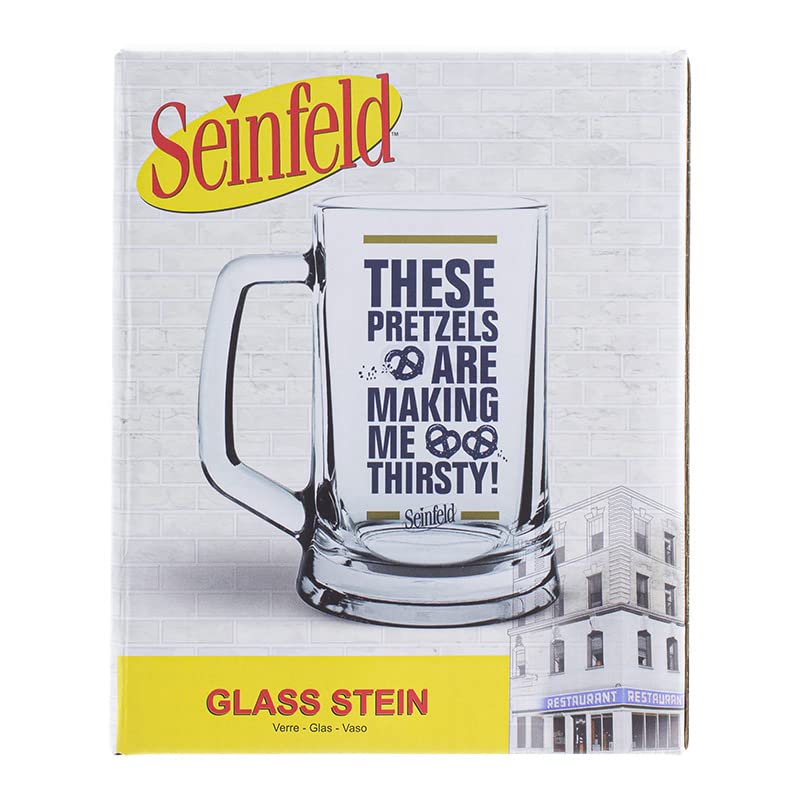 Seinfeld Bierkrug "These Pretzels are Making Me Thirsty" | Offizielles Lizenzprodukt von Seinfeld