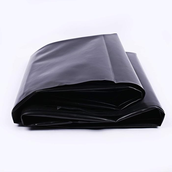 Buy MYOYAY 40 Mil Pond Liner 13x16.4 Feet Heavy Duty Black HDPE Rubber