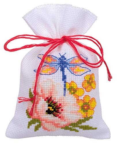 VERVACO (3PL) CROSS STITCH, Cotton, Colourful Flowers (18 Count) 3/Pkg, One Size - Image 3