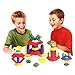 Agirlgle 3D Building Blocks Puzzle Pyramid Stacker Toys for Kids, Creative Educational Preschool Learning Block Stacker